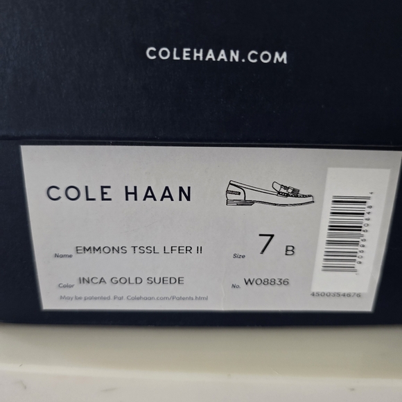 Cole Haan Yellow Gold Moccasin Flats. Used in good condition - Picture 11 of 11
